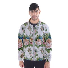 Vintage Flowers Pattern Men s Windbreaker by goljakoff