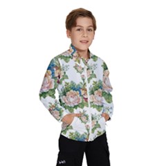 Vintage Flowers Pattern Kids  Windbreaker by goljakoff