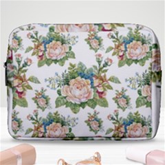 Vintage Flowers Pattern Make Up Pouch (large) by goljakoff