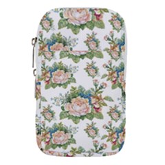 Vintage Flowers Pattern Waist Pouch (large) by goljakoff