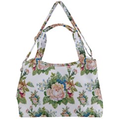 Vintage Flowers Pattern Double Compartment Shoulder Bag by goljakoff