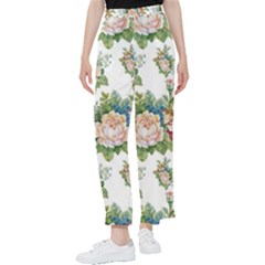 Vintage Flowers Pattern Women s Pants 