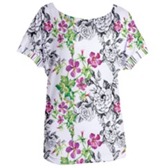 Flowers Women s Oversized Tee by goljakoff