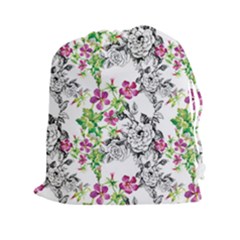 Flowers Drawstring Pouch (2xl) by goljakoff