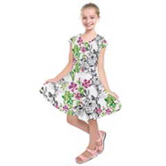 Flowers Kids  Short Sleeve Dress by goljakoff