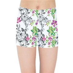 Flowers Kids  Sports Shorts by goljakoff