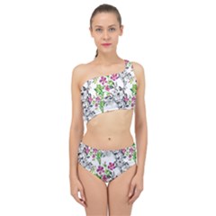 Flowers Spliced Up Two Piece Swimsuit by goljakoff