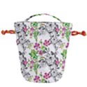 Flowers Drawstring Bucket Bag View1