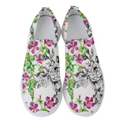 Flowers Women s Slip On Sneakers by goljakoff