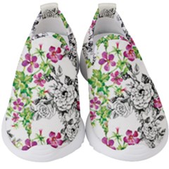 Flowers Kids  Slip On Sneakers by goljakoff