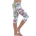 Flowers Kids  Lightweight Velour Capri Leggings  View3