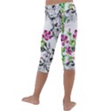 Flowers Kids  Lightweight Velour Capri Leggings  View4