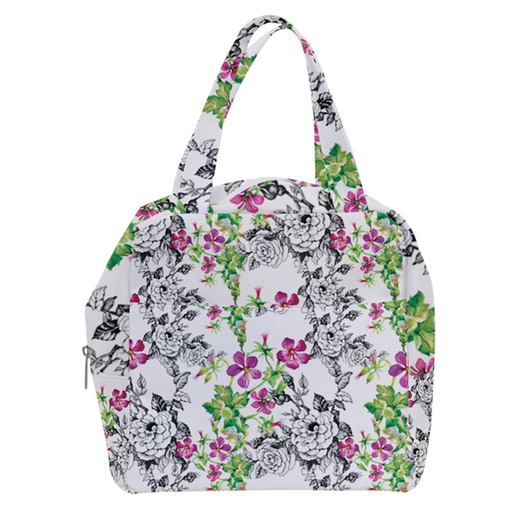 Flowers Boxy Hand Bag