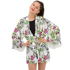 Flowers Long Sleeve Kimono by goljakoff