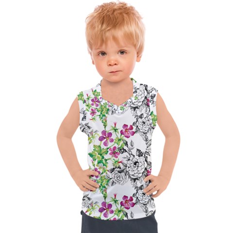 Flowers Kids  Sport Tank Top by goljakoff