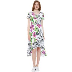 Flowers High Low Boho Dress