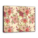 Vintage garden flowers Canvas 14  x 11  (Stretched) View1