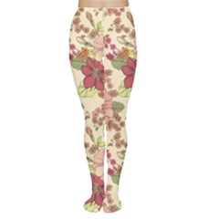 Vintage Garden Flowers Tights by goljakoff