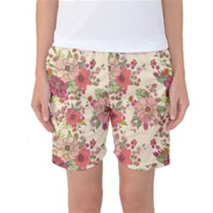 Vintage Garden Flowers Women s Basketball Shorts by goljakoff