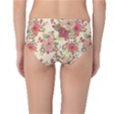 Vintage garden flowers Mid-Waist Bikini Bottoms View2