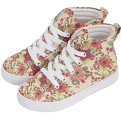 Vintage Garden Flowers Kids  Hi-top Skate Sneakers by goljakoff