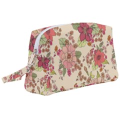 Vintage Garden Flowers Wristlet Pouch Bag (large) by goljakoff