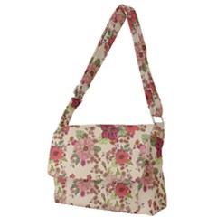 Vintage Garden Flowers Full Print Messenger Bag (l) by goljakoff