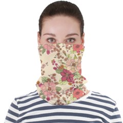 Vintage Garden Flowers Face Seamless Bandana (adult)