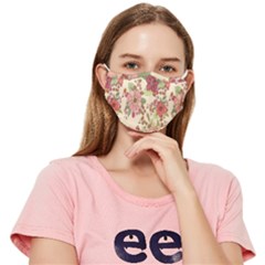 Vintage Garden Flowers Fitted Cloth Face Mask (adult)