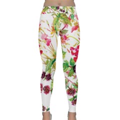 Spring Flowers Classic Yoga Leggings by goljakoff