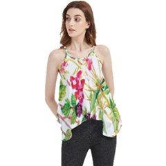 Spring Flowers Flowy Camisole Tank Top