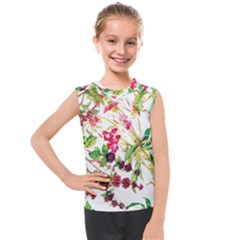 Spring Flowers Kids  Mesh Tank Top