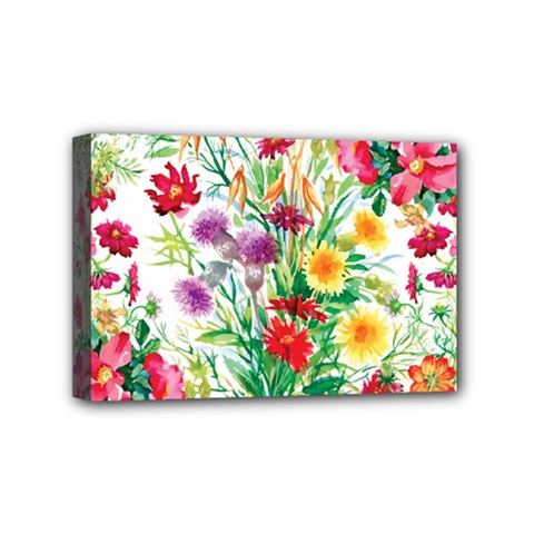 Summer Flowers Mini Canvas 6  X 4  (stretched) by goljakoff