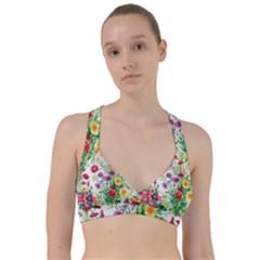 Summer Flowers Sweetheart Sports Bra by goljakoff