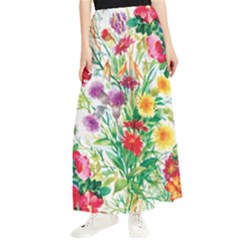 Summer Flowers Maxi Chiffon Skirt