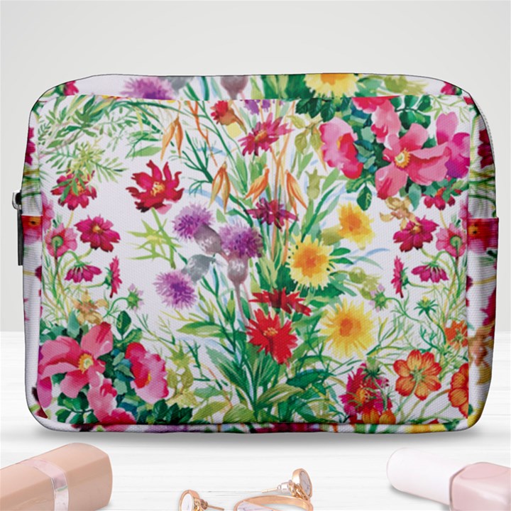 Summer flowers Make Up Pouch (Large)