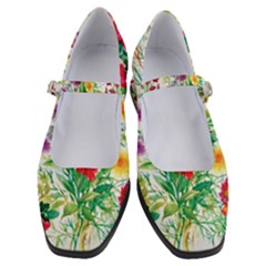 Summer Flowers Women s Mary Jane Shoes