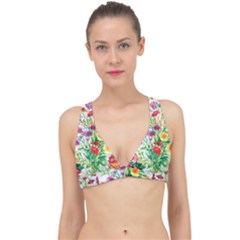 Summer Flowers Classic Banded Bikini Top by goljakoff