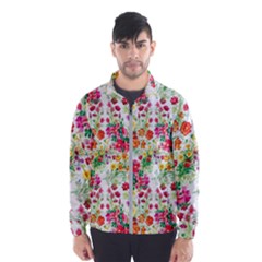 Summer Flowers Pattern Men s Windbreaker by goljakoff