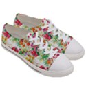 Summer flowers pattern Women s Low Top Canvas Sneakers View3