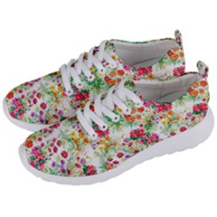 Summer Flowers Pattern Men s Lightweight Sports Shoes by goljakoff