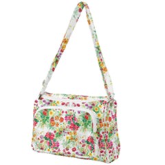 Summer Flowers Pattern Front Pocket Crossbody Bag by goljakoff