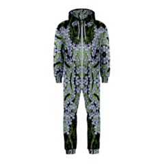 Calm In The Flower Forest Of Tranquility Ornate Mandala Hooded Jumpsuit (kids)