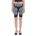 Calm In The Flower Forest Of Tranquility Ornate Mandala Yoga Cropped Leggings View1