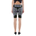 Calm In The Flower Forest Of Tranquility Ornate Mandala Yoga Cropped Leggings View2