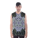 Calm In The Flower Forest Of Tranquility Ornate Mandala Men s Basketball Tank Top View1