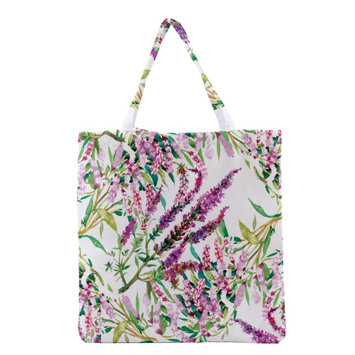 Flowers Grocery Tote Bag