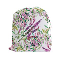 Flowers Drawstring Pouch (2xl) by goljakoff