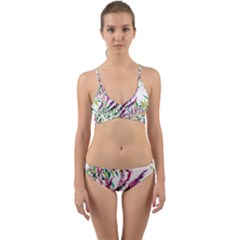 Flowers Wrap Around Bikini Set by goljakoff