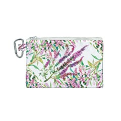 Flowers Canvas Cosmetic Bag (small) by goljakoff